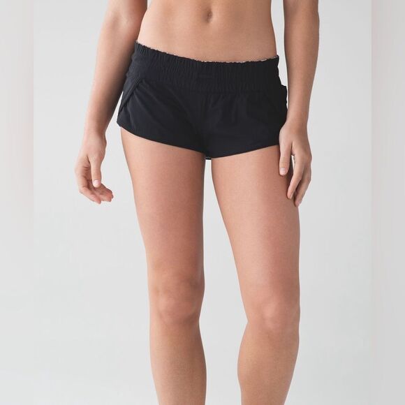 Lululemon Reversible Surf Short II Mini In Ripple White Seal Grey/Black Size 10 - Picture 3 of 12